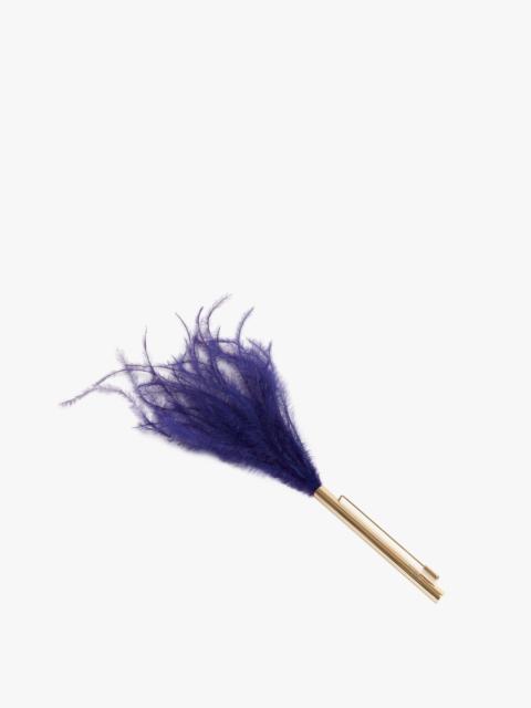 Victoria Beckham Feather Brooch In Purple