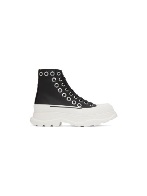 Alexander McQueen Black Tread Slick Sneakers
