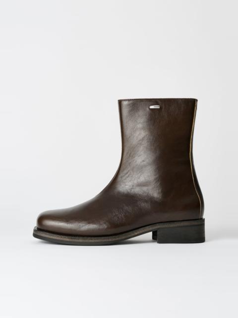 Camion Boot Deep Olive Leather