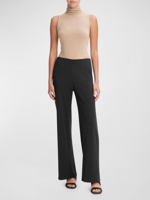 Vince High-Waist Wide-Leg Bias Pants