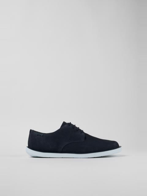 CAMPER Wagon Blue Nubuck Blucher for Men