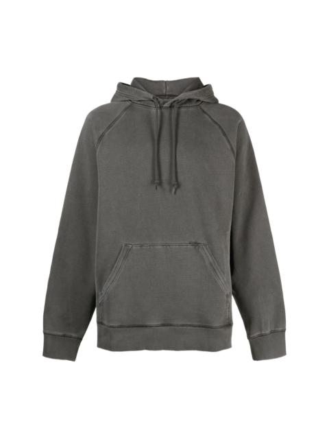 mÃ©lange-effect cotton hoodie
