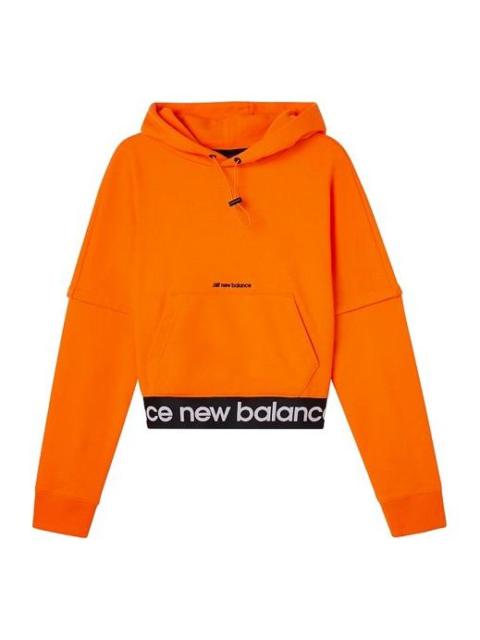 New Balance (WMNS) 새로운 균형 단단한 색깔 두건 캐주얼 오렌지 AWT03362-OR