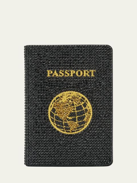 JUDITH LEIBER Allover Crystal Passport Holder