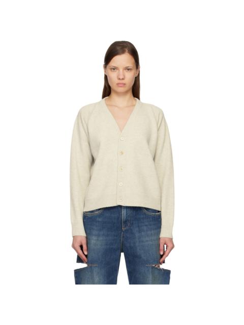 Maison Margiela Gray Wool Cardigan