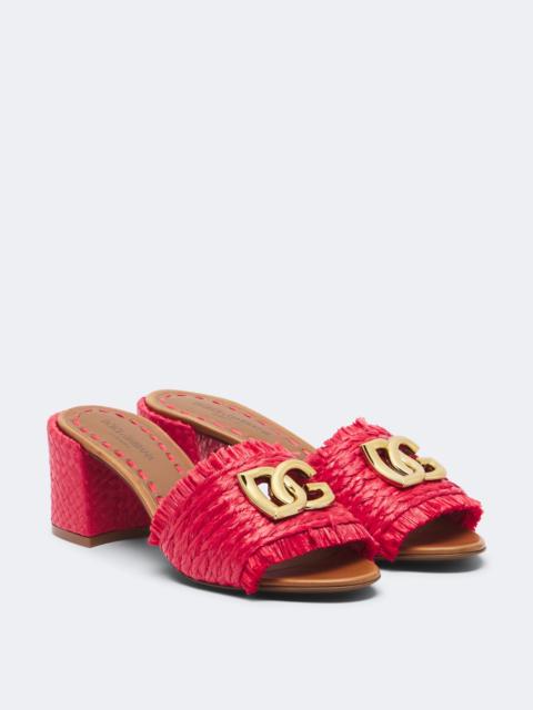 Dolce & Gabbana DG woven mules