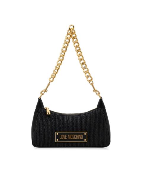 Moschino logo-plaque tote bag