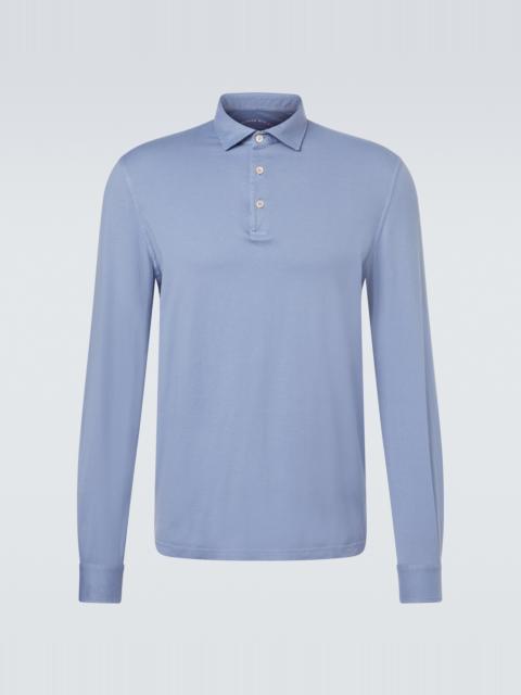 FEDELI Zero cotton jersey polo shirt