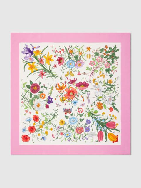 GUCCI Printed silk twill carré