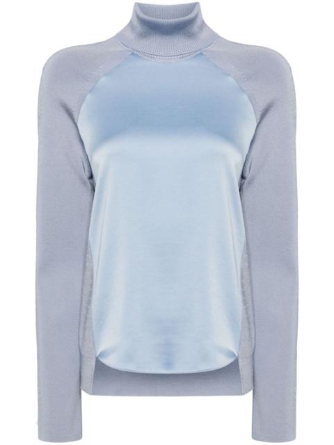 SIMKHAI Mateo panelled turtleneck top