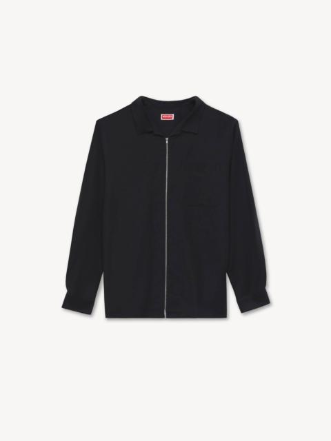 KENZO 'KENZO Signature' zipped oversized shirt