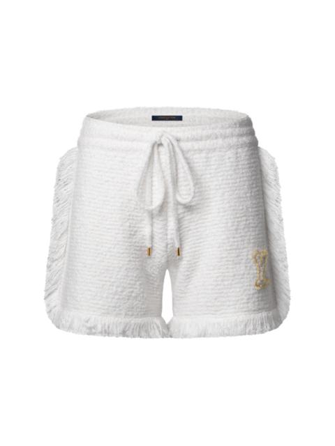 Louis Vuitton Fringe Hem Toweling Shorts