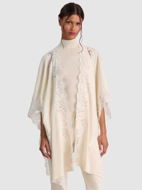 Alice + Olivia BETTIE LACE TRIM SHAWL