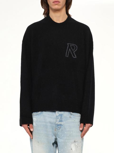 REPRESENT Logo Knit Sweater in Black