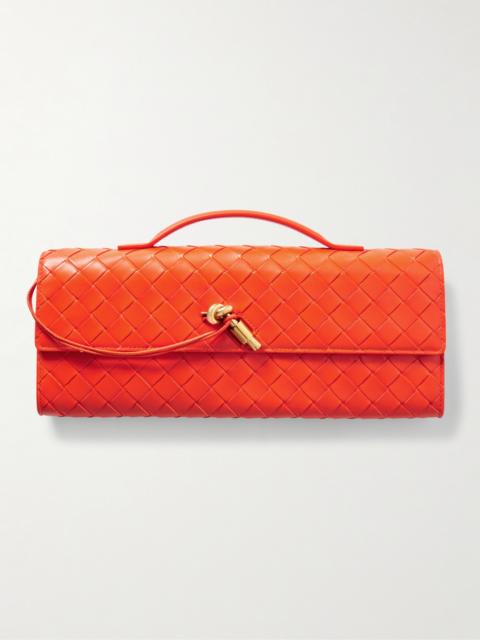 Bottega Veneta Andiamo Intrecciato Leather Clutch