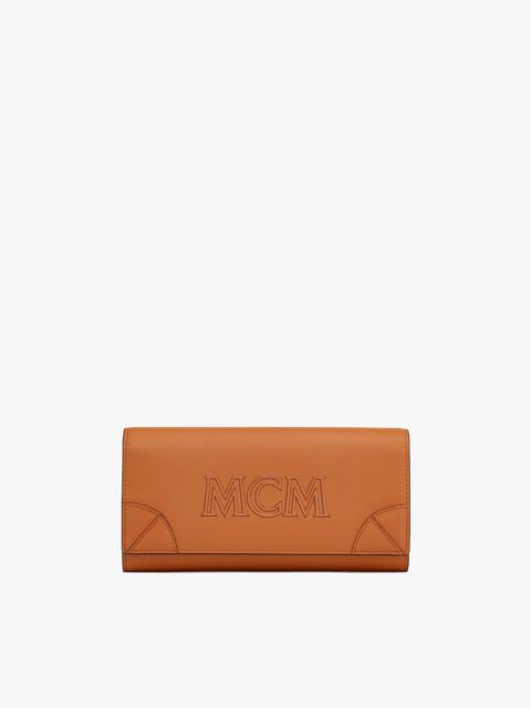 MCM Aren Continental Wallet in Spanish Calf Leather