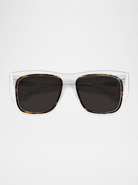 Alaïa Rectangle Acetate Sunglasses