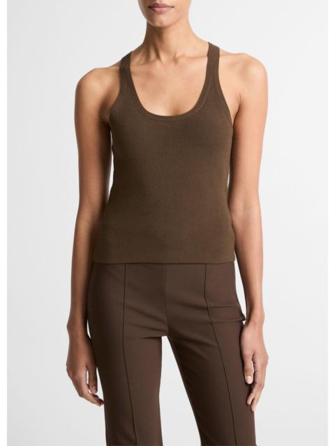 Vince Milano-Stitch Scoop-Neck Sweater Tank