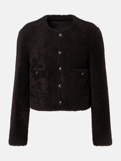 DOROTHEE SCHUMACHER Soft Touch cropped reversible leather jacket