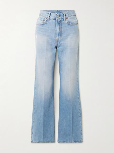 Acne Studios 2022 Distressed High-rise Wide-leg Organic Jeans
