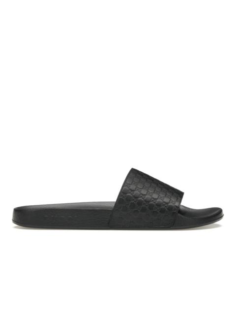 GUCCI Gucci Microguccissima Slide Black