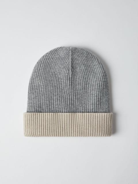 Brunello Cucinelli Cashmere double knit ribbed beanie
