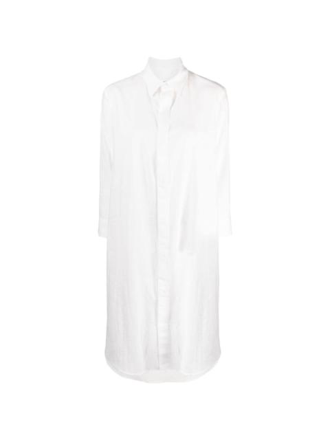 Yohji Yamamoto classic-collar cotton dress