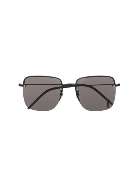 SAINT LAURENT Monogram SL312M square-frame sunglasses