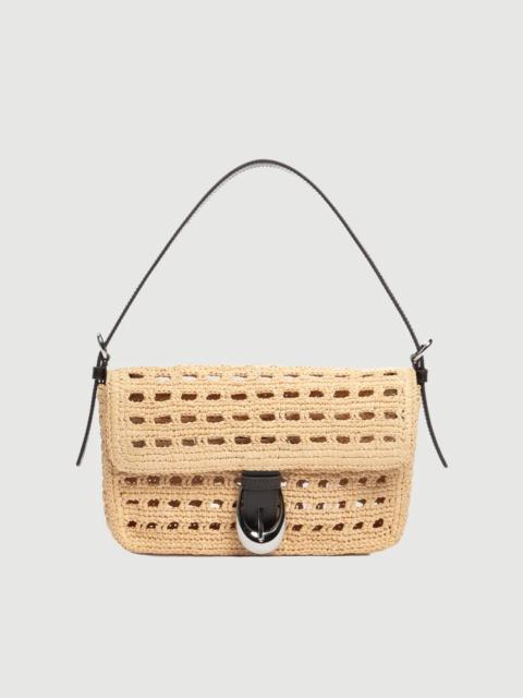 STAUD HARLOW RAFFIA BAG NATURAL TAN