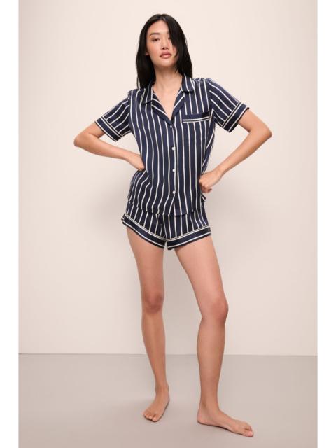 eberjey Inez Washable Silk Printed Short PJ Set