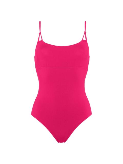 Electro knotted-strap swimsuit