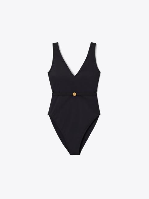 TORY BURCH Belted Swimsuit