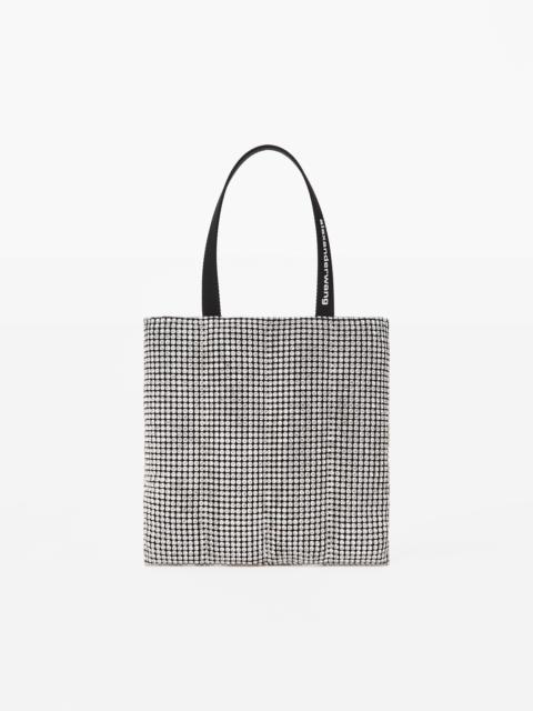 Alexander Wang HEIRESS QUILTED TOTE IN RHINESTONE MESH