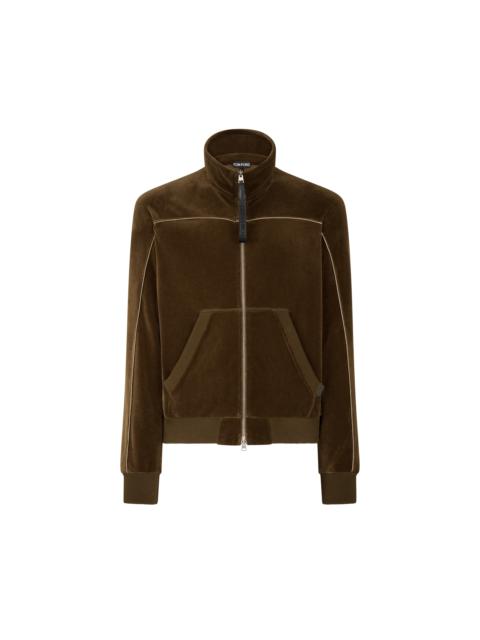 TOM FORD VELOUR ZIP THROUGH