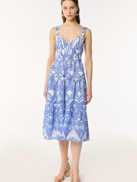 Poupette St Barth Long Dress Coco - Blue Himba