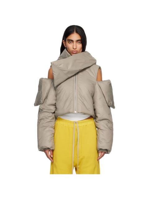 Rick Owens DRKSHDW Taupe Concordians Convertible Jacket