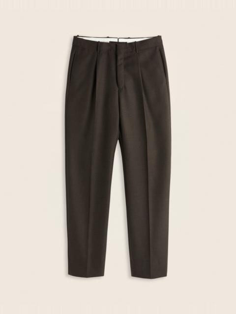 SLOWEAR Straight fit 4-ply wool trousers