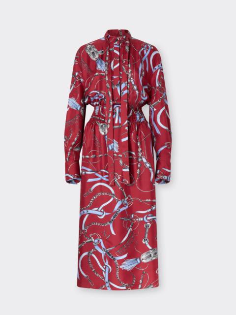 Ferrari Ferrari Closet print silk dress