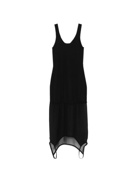 FENDI trompe-l’oeil-effect midi dress
