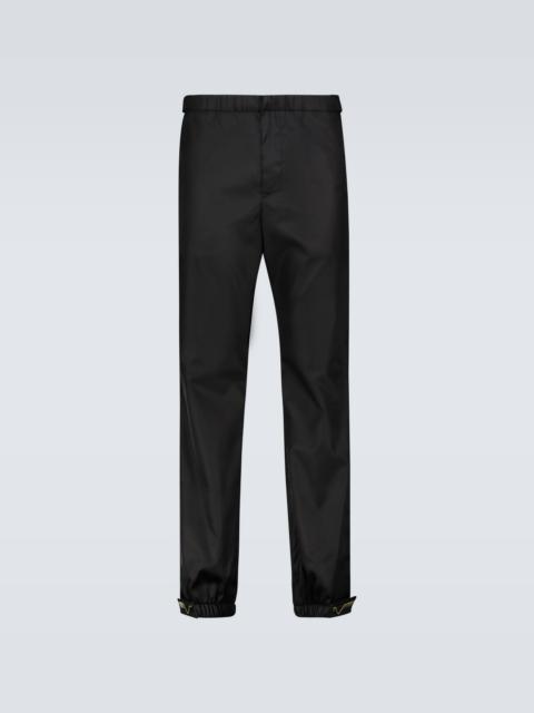 Prada Nylon cuffed drawstring pants