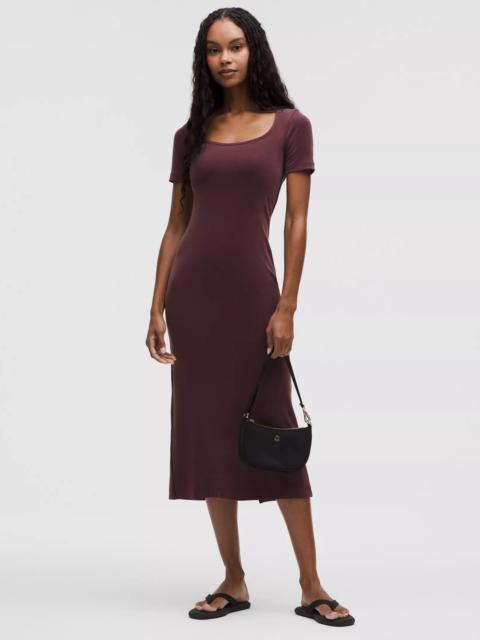 lululemon Drapey Softstreme Scoop-Neck Midi Dress