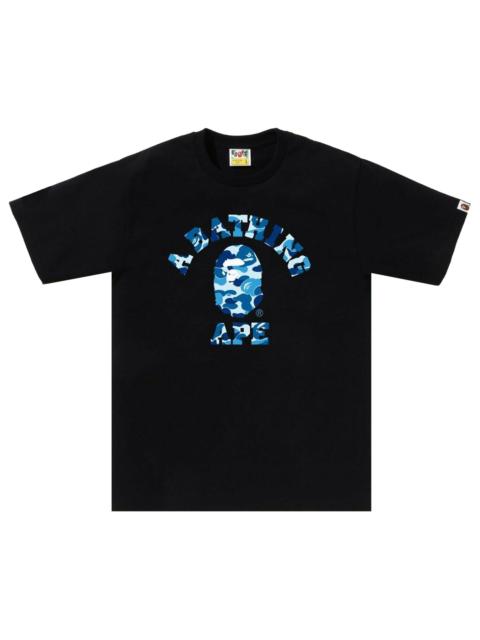 BAPE ABC Camo College Tee 'Black/Blue'