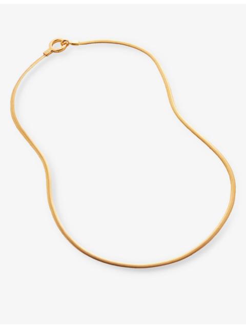 MONICA VINADER Snake chain 18ct gold-vermeil sterling-silver necklace 50cm
