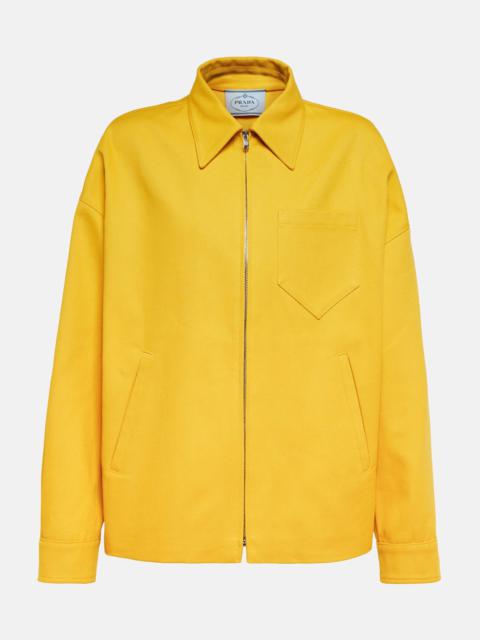 Prada Oversized cotton twill jacket