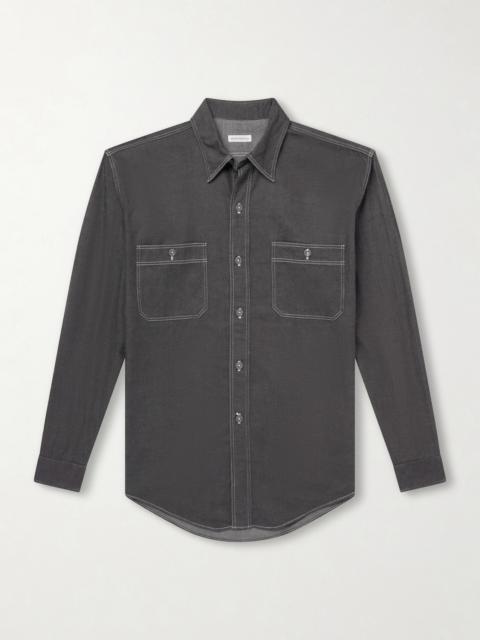 KAPTAIN SUNSHINE Work Suvin Cotton and Hemp-Blend Shirt