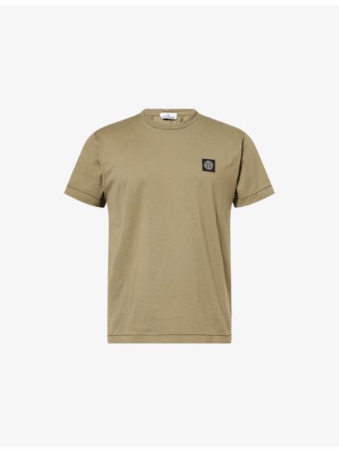 Stone Island Crewneck Logo-Patch Cotton T-shirt