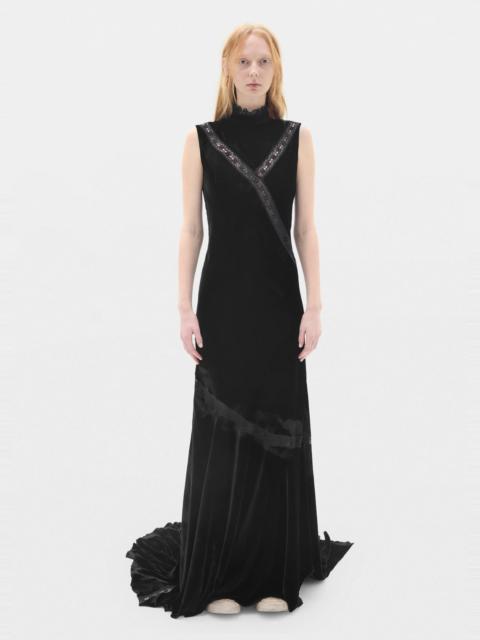 Ann Demeulemeester Agno X-Long Dress in Fluid Velvet