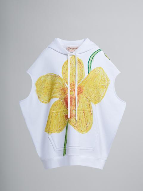Marni ORCHIDS PRINT COTTON SWEATSHIRT VEST
