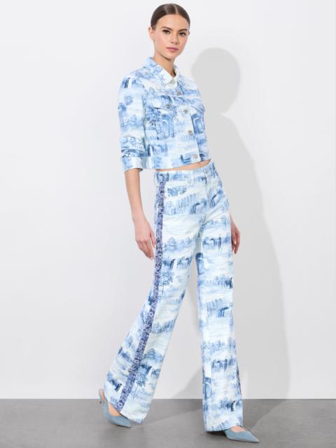 Alice + Olivia WEEZY PRINTED JEAN