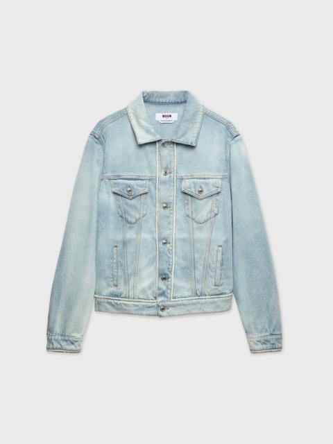MSGM Light blue denim jacket